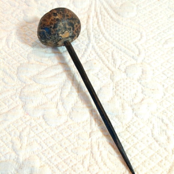 Vintage Artifact Peru Jungle Native Whorl  Wool Weaving Spindle "Pushkas" - Picture 1 of 5